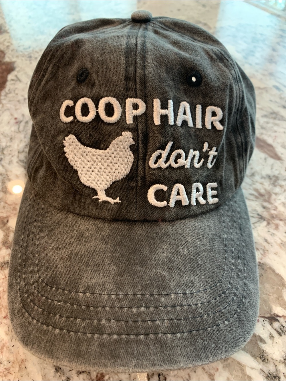 ❤️ COOP HAIR DON’T CARE Hat Cap Chicken Coop